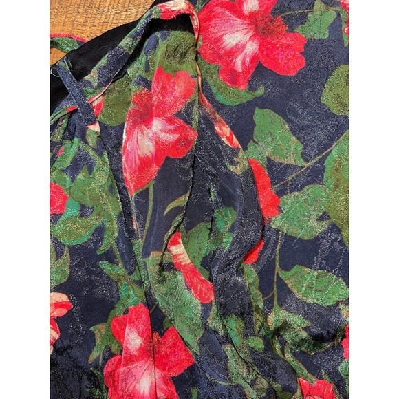 Womens ICONS Objects‎ of Devotion Floral Ankle Length Wide Leg Pants Size Large - Picture 6 of 8